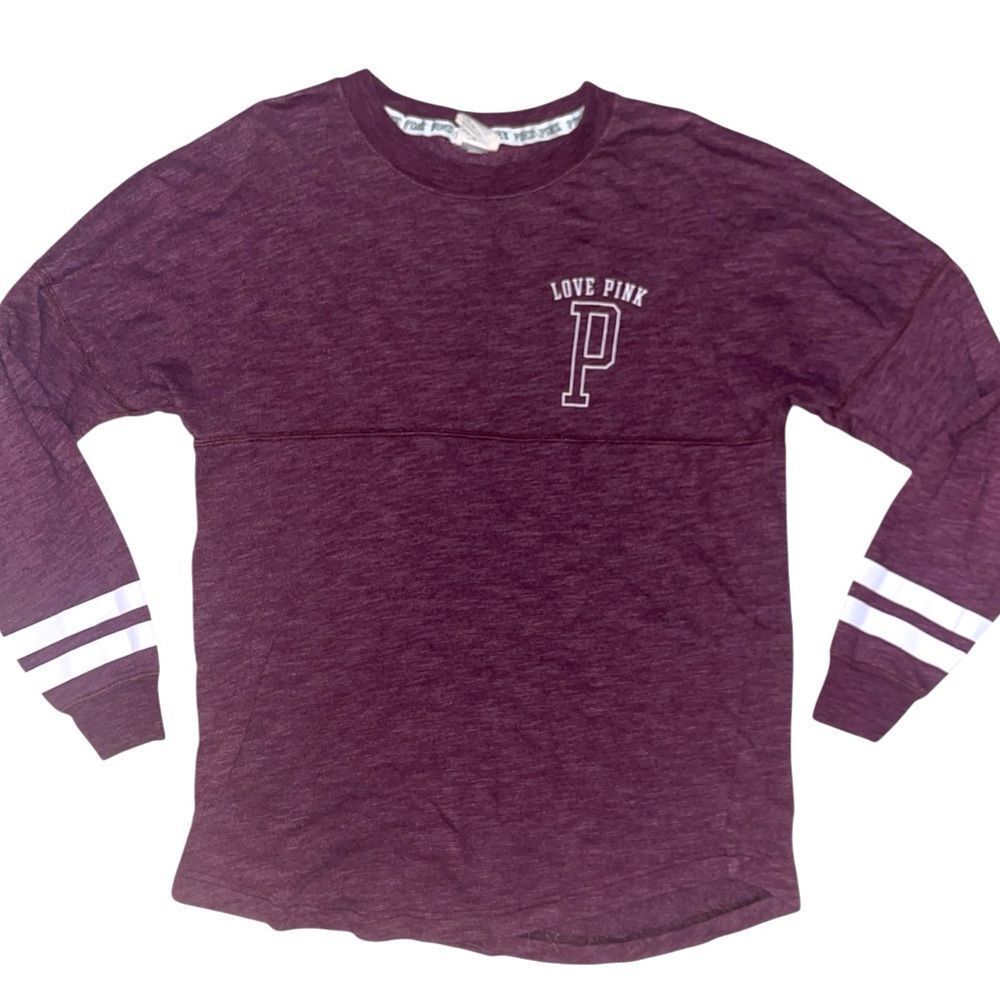 PINK Victoria’s Secret Maroon Long Sleeve Shirt